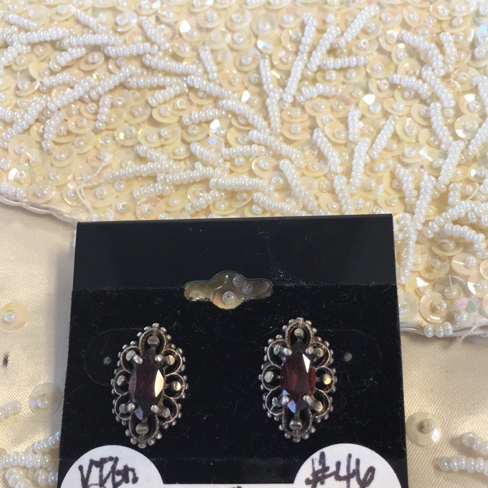 Sterling silver stud earrings